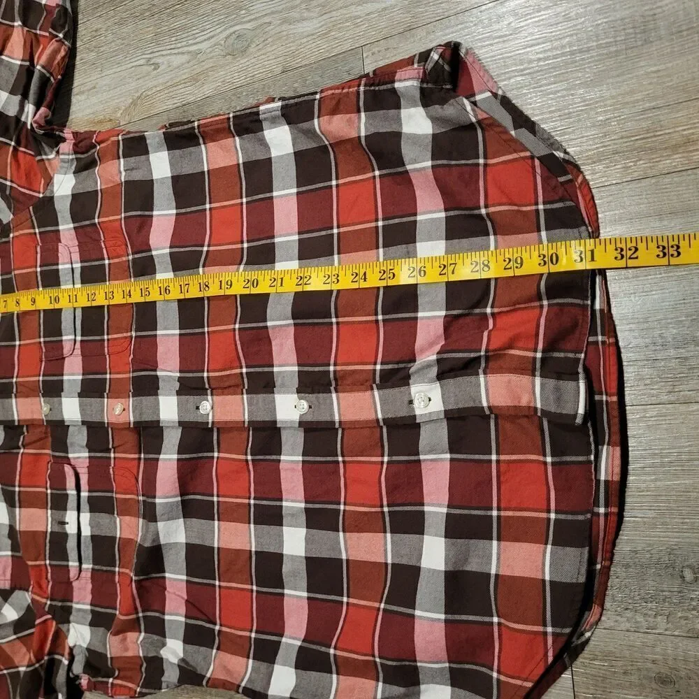 Banana Republic Flannel Classic Fit Button Up Shirt Men's Size Large